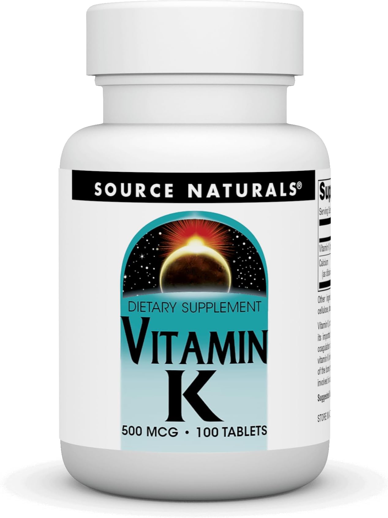 Vitamin K - 500 mcg - 100 Tablets