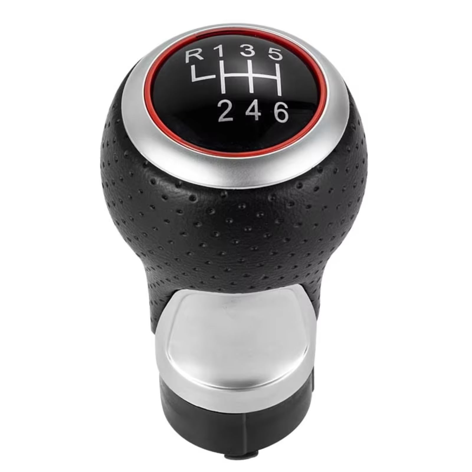 Pbqenxb Red R123456 For Passat For Golf Mk4, 12Mm 5/6 Speeds Car Gear Shift Knob Handball Car Shift Knobs(Red R123456)