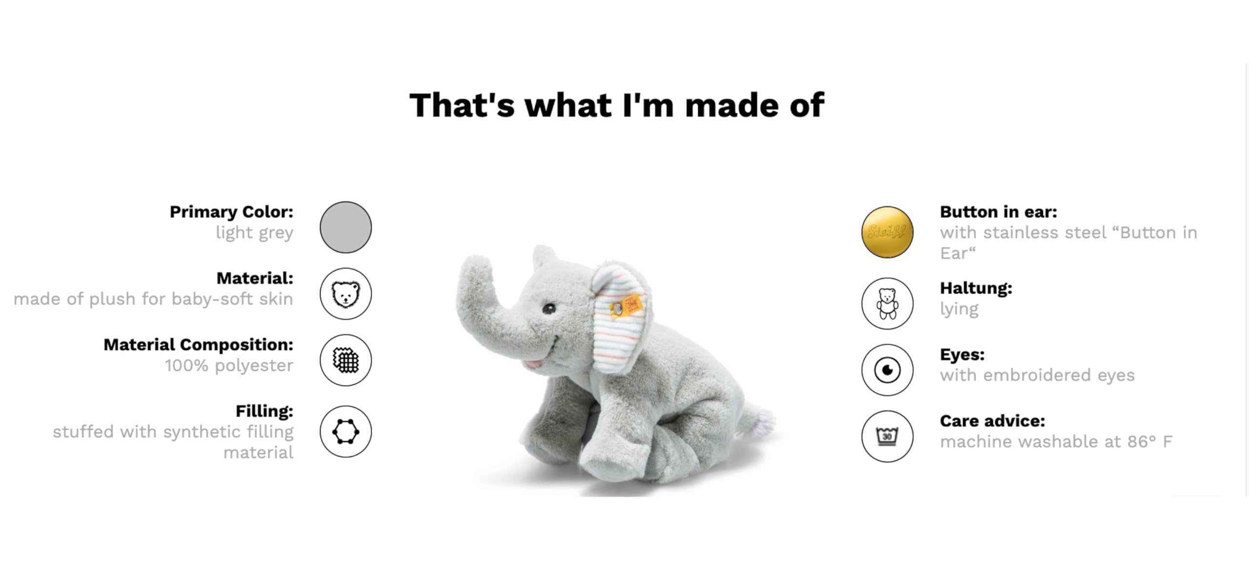 Amazon.co.jp: シュタイフ(Steiff) カドリーフレンズ・フロッピー