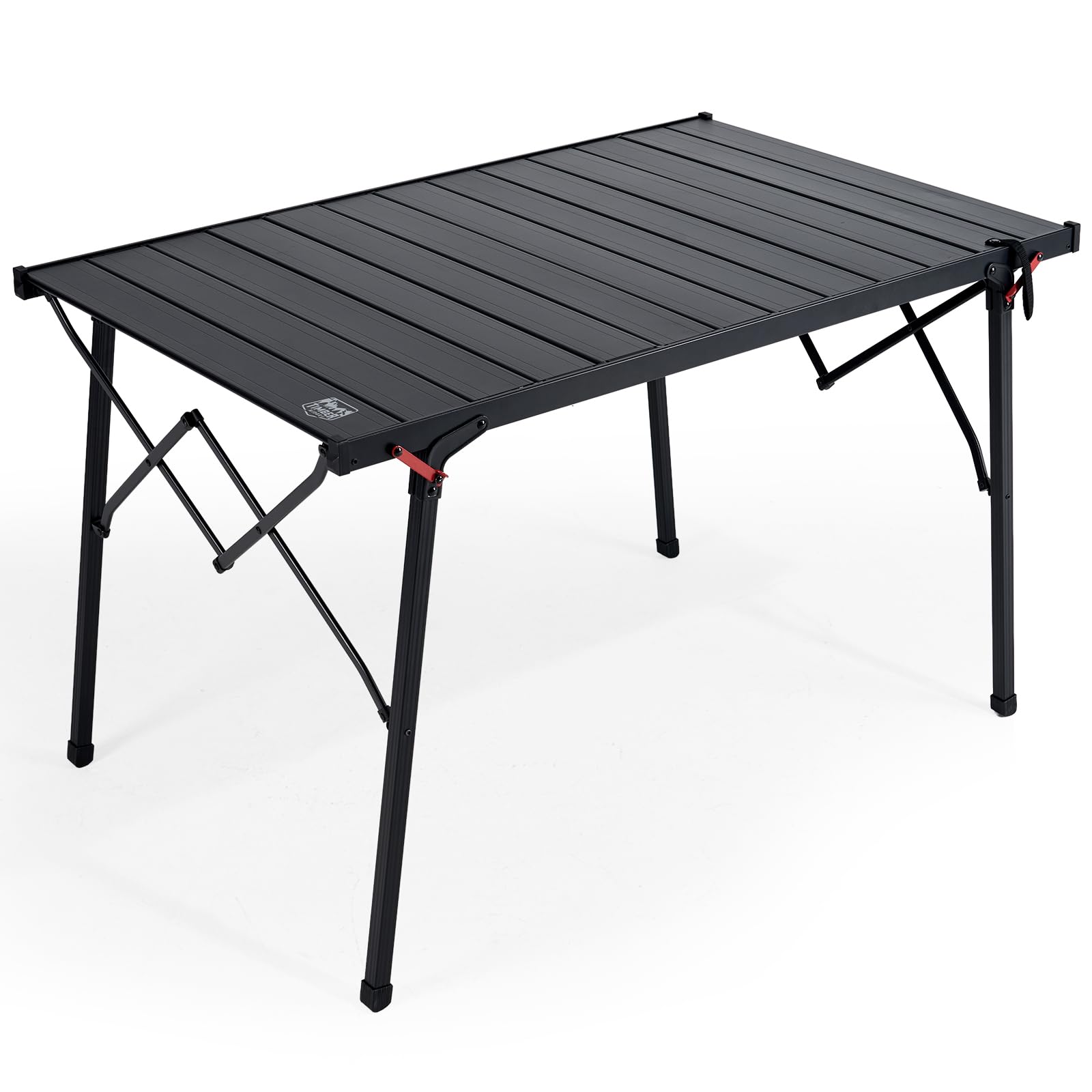 TIMBER RIDGE Folding Camping Table 100kg Aluminium Roll-Up Picnic Table