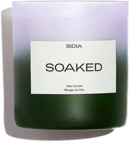 Vista 7 de SIDIA - Vela natural sin sujetador (bambú, ámbar, madera de guayaco) Belleza limpia de lujo + fragancia no tóxica (8 oz 8.47 oz)