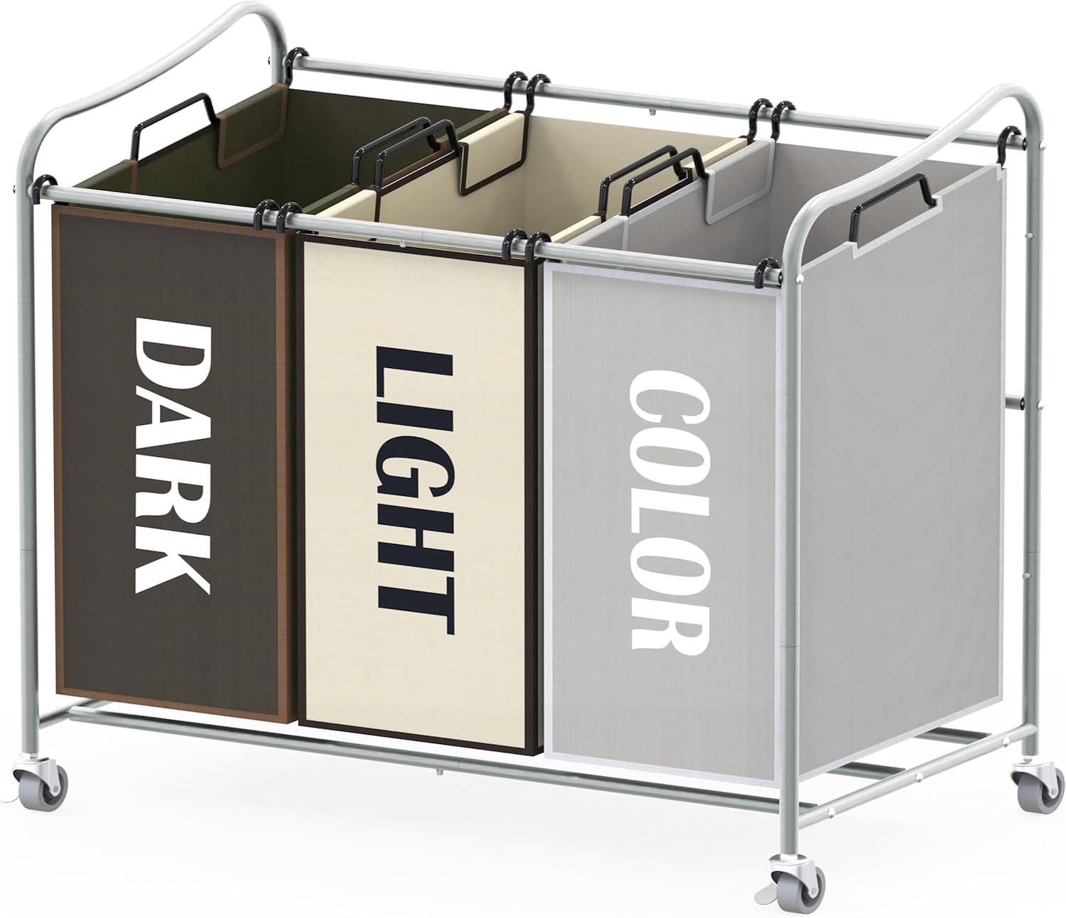Amazon.com: Simple Houseware Heavy Duty 3-Bag Laundry Sorter