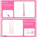 FunBlast Baby Grooming Kit - 10 Pieces Baby Toddlers Manicure Grooming Kit with Nail, Hair, Ear Grooming Tools, Healthcare Accessories Kit for New Born Baby & Toddlers (Pink-B) gallery image