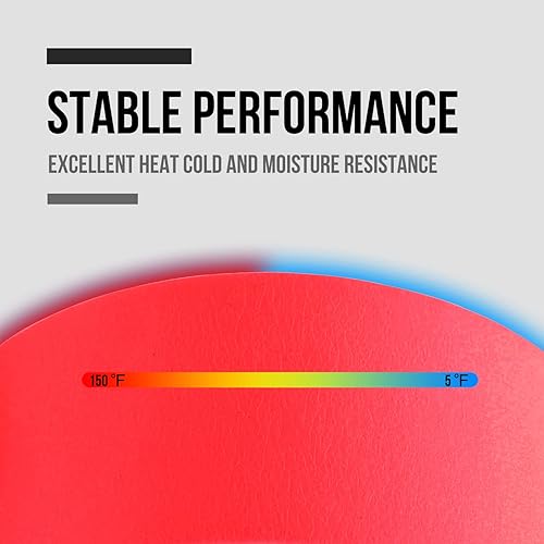 Miniatura 3 de Lichamp Paquete de 4 cintas rojas para pintores de 1 pulgada, cinta adhesiva roja de 1 pulgada x 55 yardas x 4 rollos (220 yardas en total)