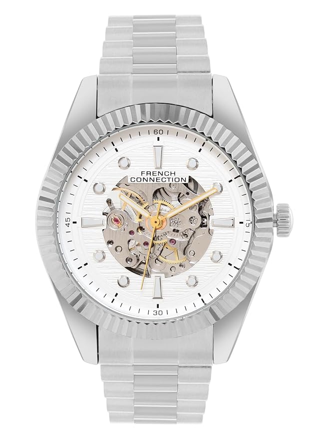 French Connection Automatic Silver Dial Men's Watch-FCA12SM