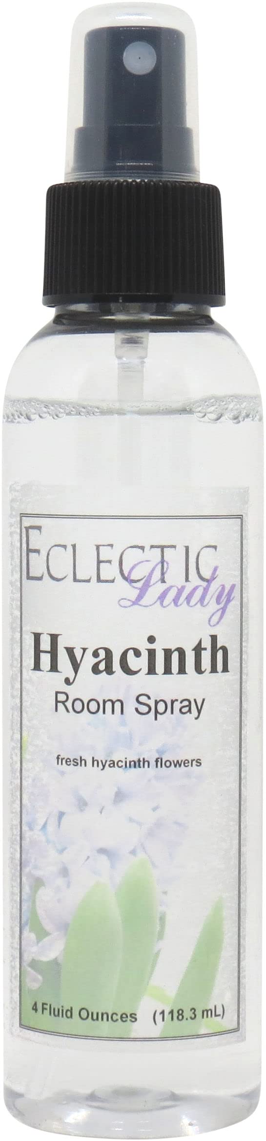 Eclectic Lady Hyacinth Floral Room Spray - Original Strength Air Freshener Mist for Home, Room & Office (4 Ounces)
