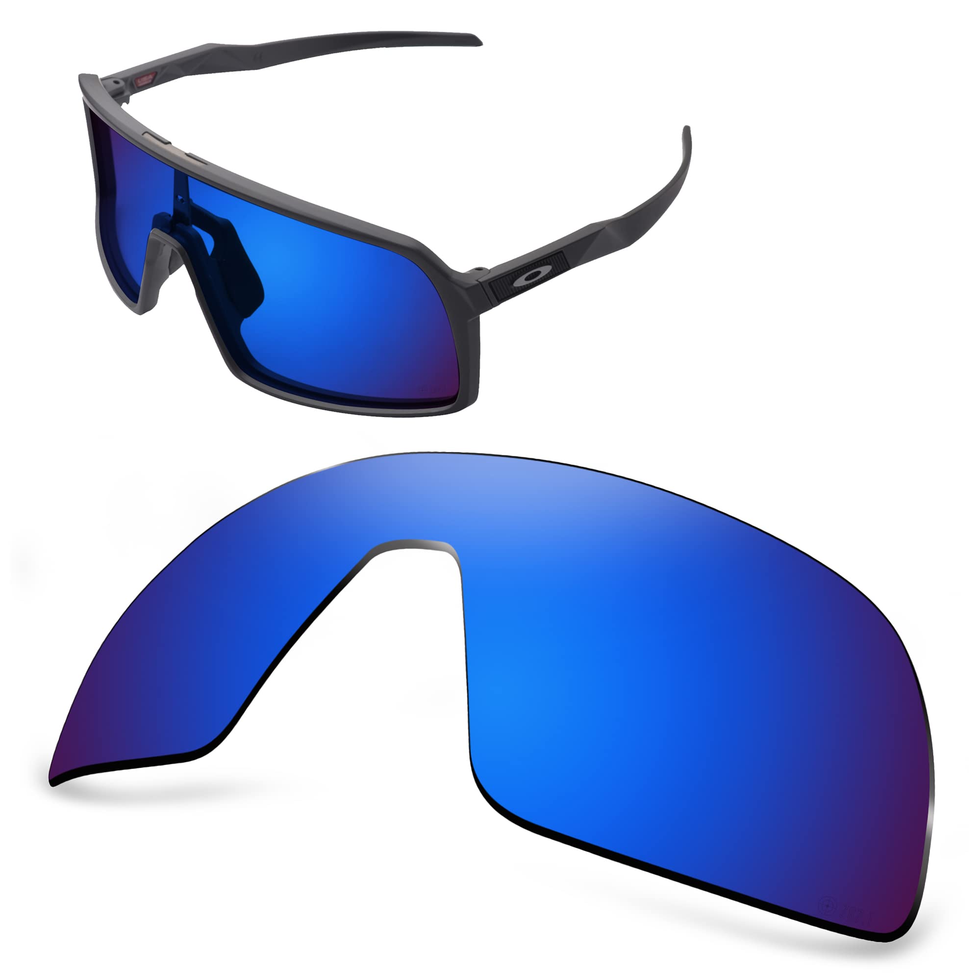 Aozan Men's Capri Blue Ansi Z87.1 Polarized Replacet Lenses For Oakley Sutro Sunglasses