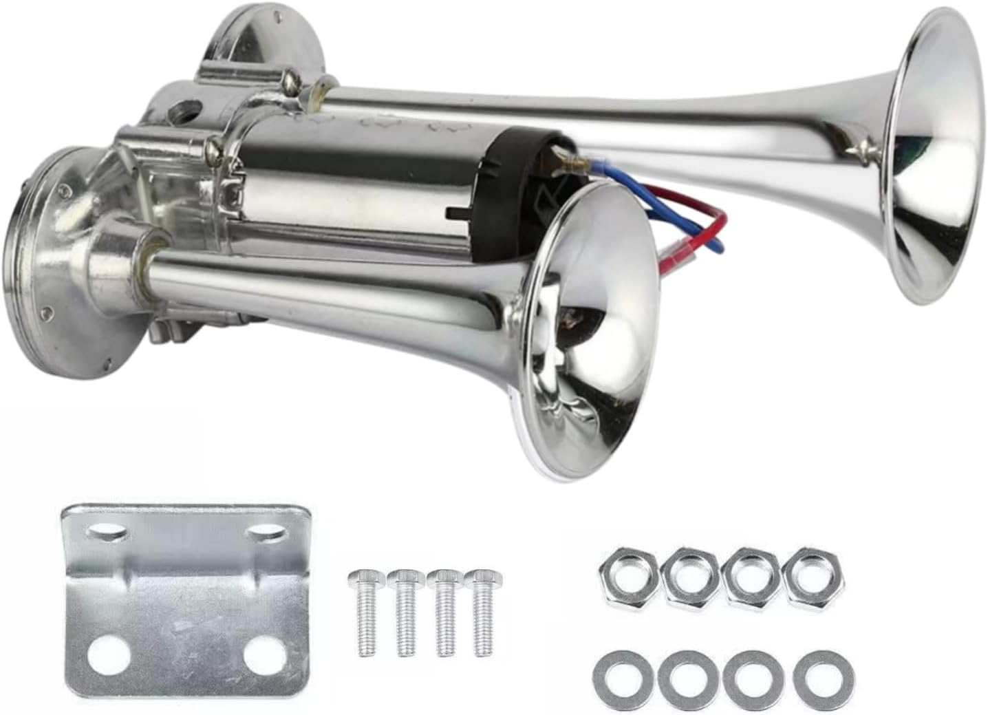 600DB Train Horns for Pickup Trucks, 12V Electric Air Horn Super Loud Truck Horn with Air Compressor for Any 12V Trucks SUV Motorcycle Pickup Lorries Trains Cars Boats