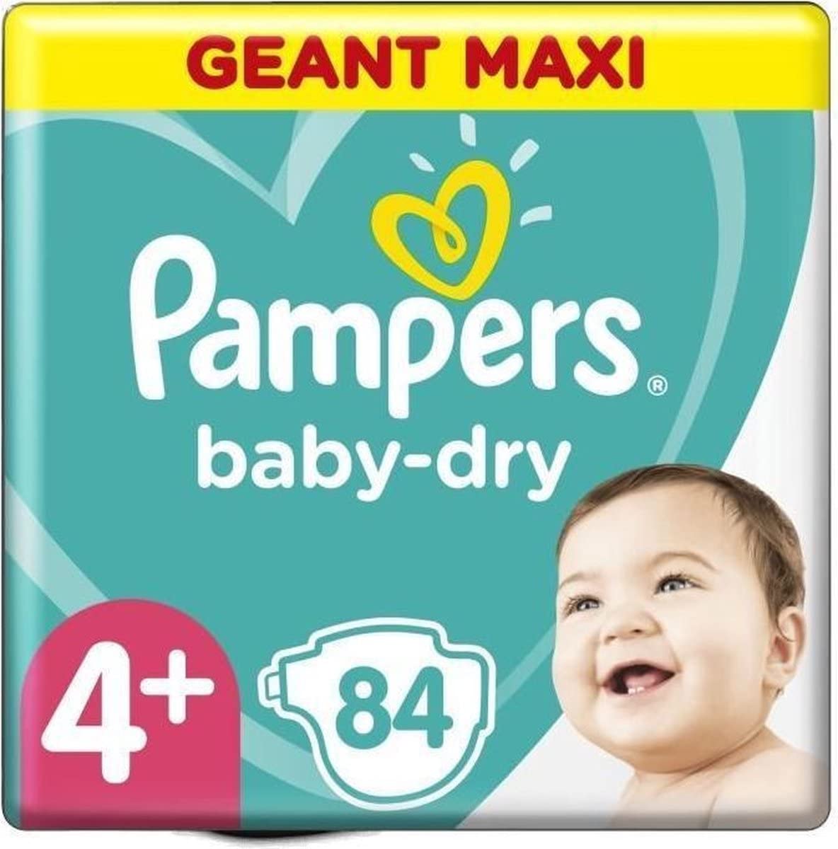 Pampers (Alte Version), Baby Windeln Größe 4+ (10-15kg), 84 Stück
