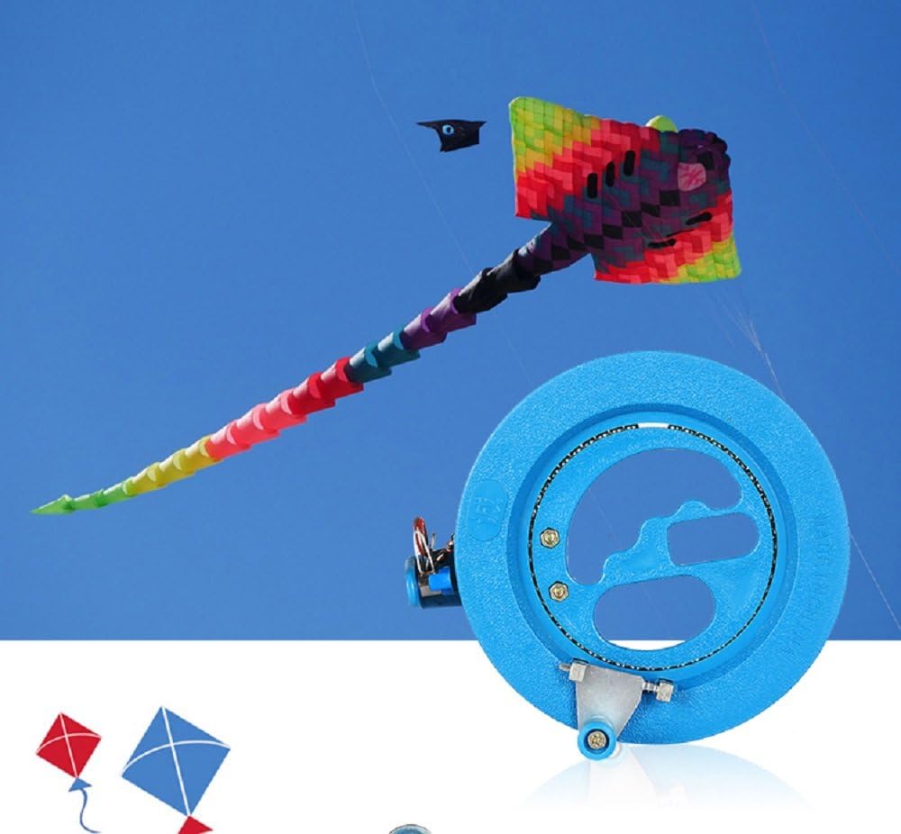 FSTH 16cm Kite Line Winder with String 100m Flying Line Kite Reel Grip Wheel(Blue)