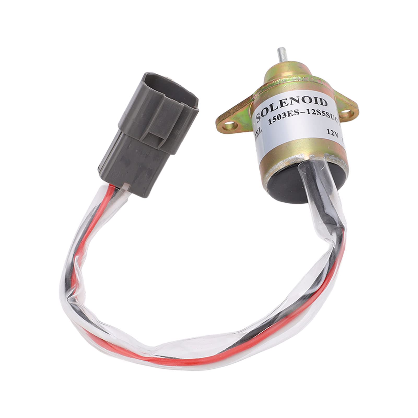 ciciglow Valvola Solista in Lega di Alluminio Datata 12 V Controllo Flameout di Arresto del Carburante per 119233-77932, Facile Installazione