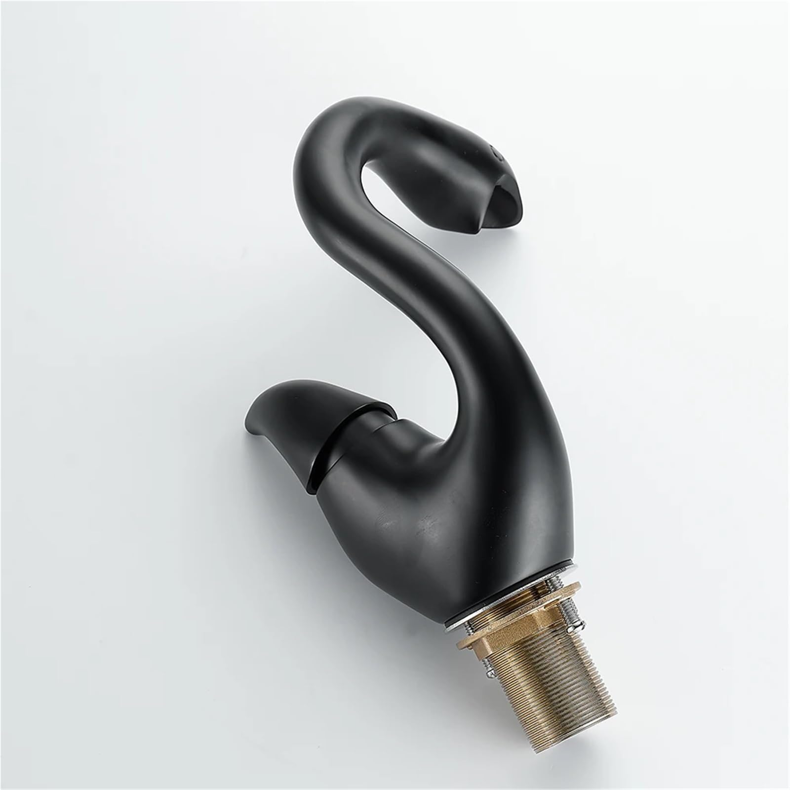 Grifo monomando for lavabo de baño moderno con diseño de cisne, mezclador de agua caliente y fría for encimera.(Color-4)
