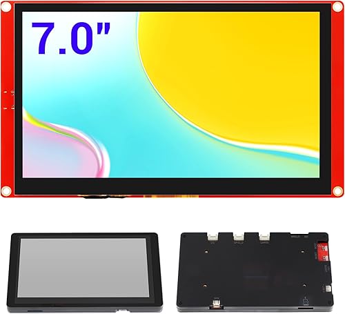 ELECROW ESP32 Monitor de pantalla táctil TFT LCD de 7 pulgadas Pantalla táctil 800x480 SPI HMI Pantalla ESP32-S3-WROOM (con estuche)