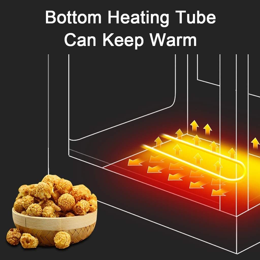 Máquina de Palomitas de maíz de Estilo Comercial, máquina de Palomitas de maíz eléctrica de 1300 W, Gran Capacidad, Temperatura Constante Inteligente