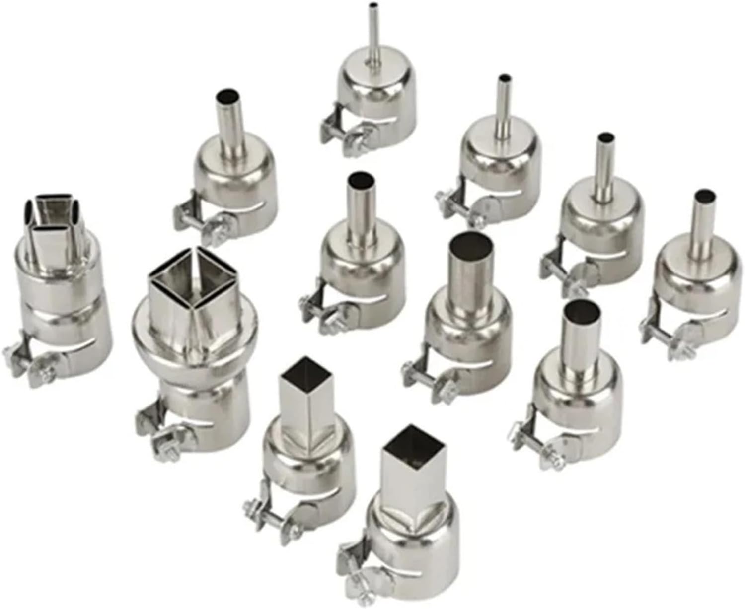 12pcs Heat Gun Nozzles Kit for 850 Series Hot Air Soldering Station Accessories