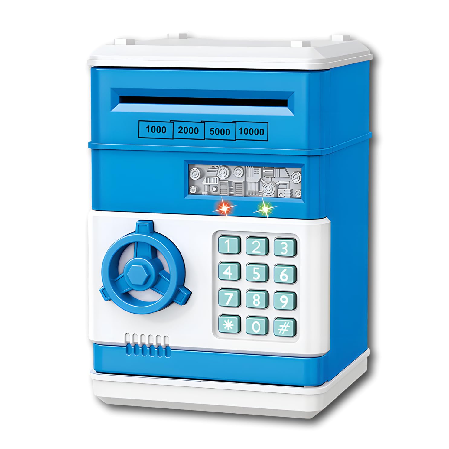 珍しい青ダイヤル式電話 型貯金箱 珍しい青ダイヤル式電話 型貯金箱