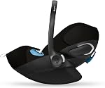 Cybex Cloud G Pro Infant Car Seat for Newborns 4–35 lbs, Ergonomic Recline for Comfort, SensorSafe, Anti-Rebound Base, Load Leg, Rigid LATCH, Side-Impact Protection, Travel System Ready, Moon Black