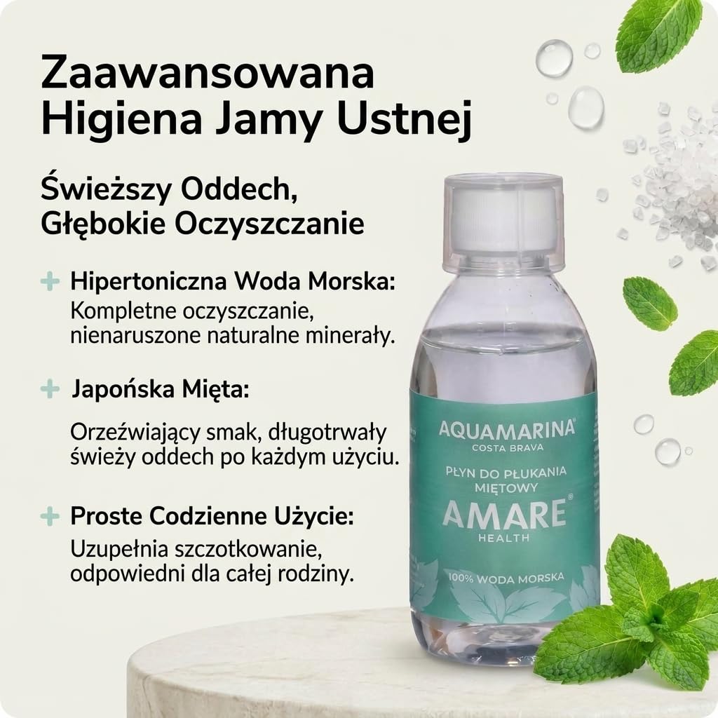 Zestaw 5 Produktów | Spray do Nosa + Płyn do Płukania + Aloe Mar + Woda Morska 24 Saszetki + Butelka Szklana 750 ml | Naturalna Pielęgnacja