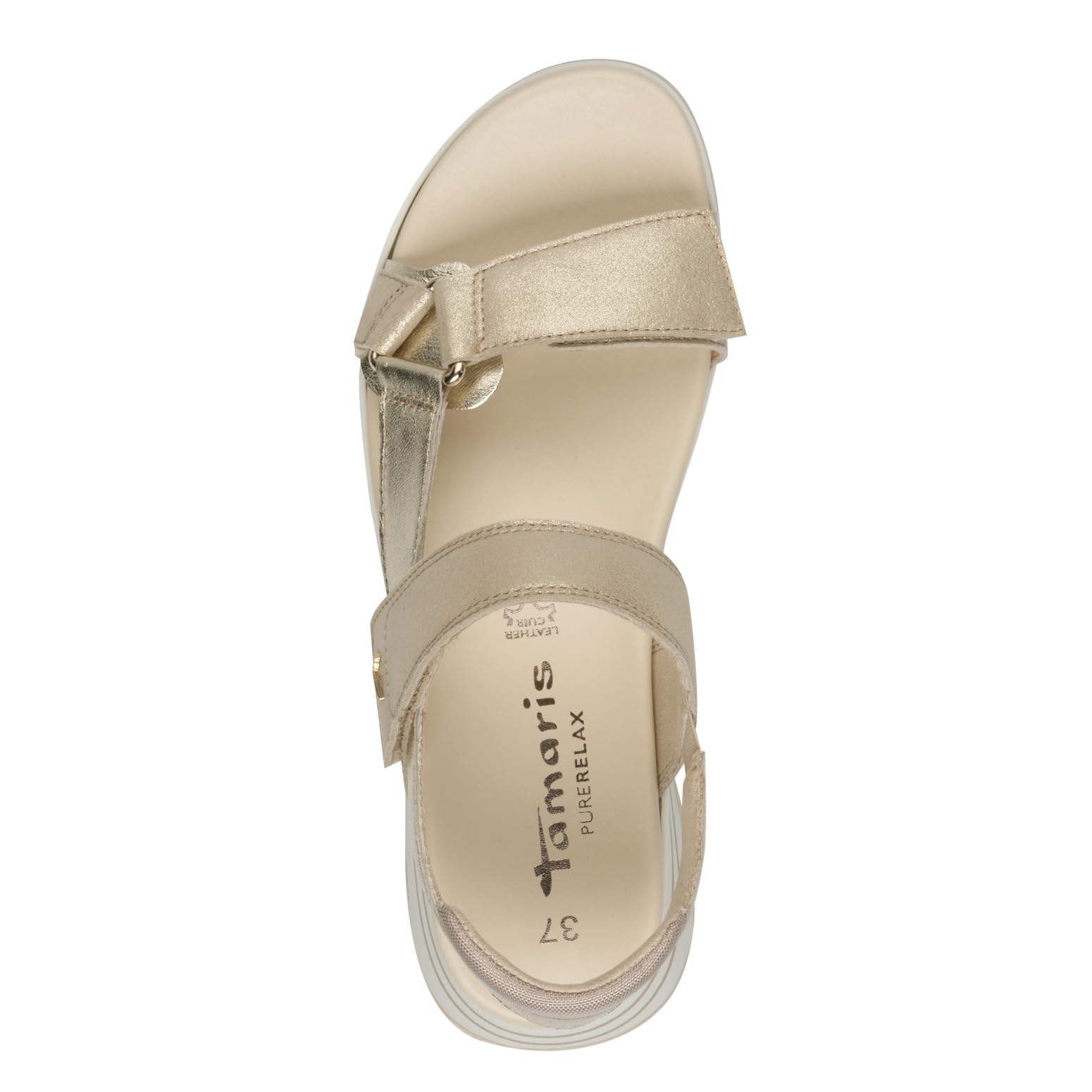 Tamaris Damskie sandały, damskie sandały, wymienna wkładka, Comfort Lining