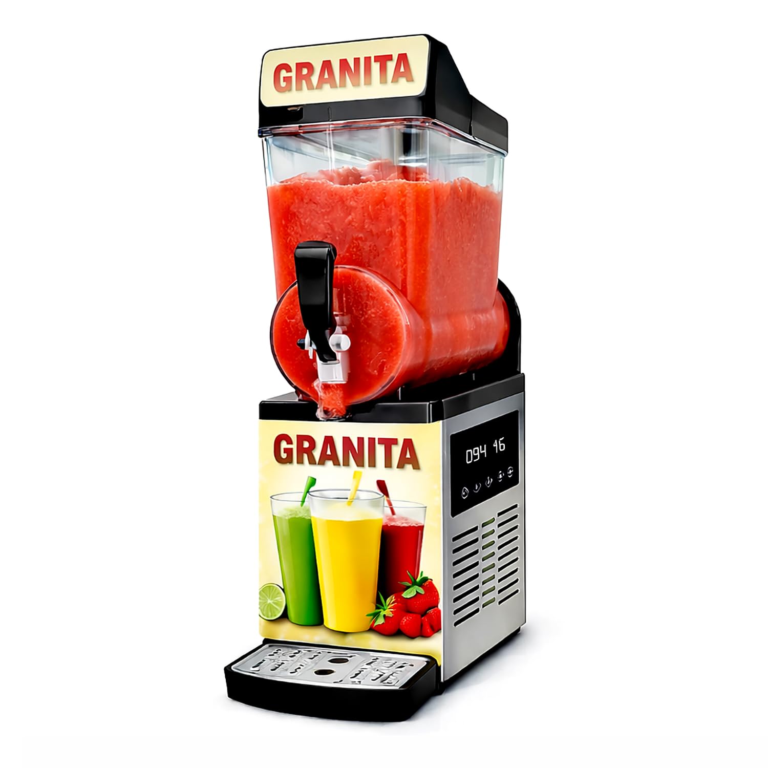 Macchina per Granita professionale 1 x 15 L - Distributore di granita - Controllo digitale - R290