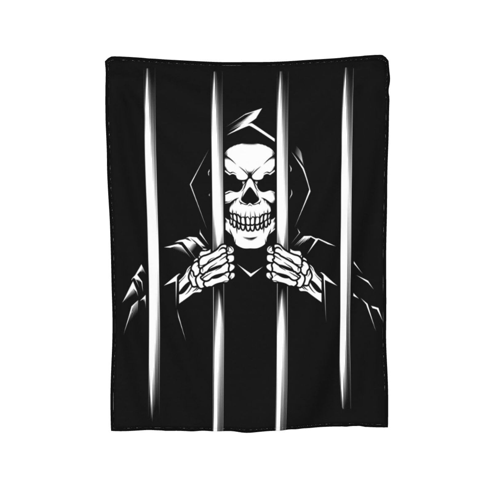 Grim Reaper Flannel Blanket Ultra-Soft Cozy Plush Blanket Throw Blankets Couch Chair Living Room Air Conditioning Cool Blankets 60"x50"