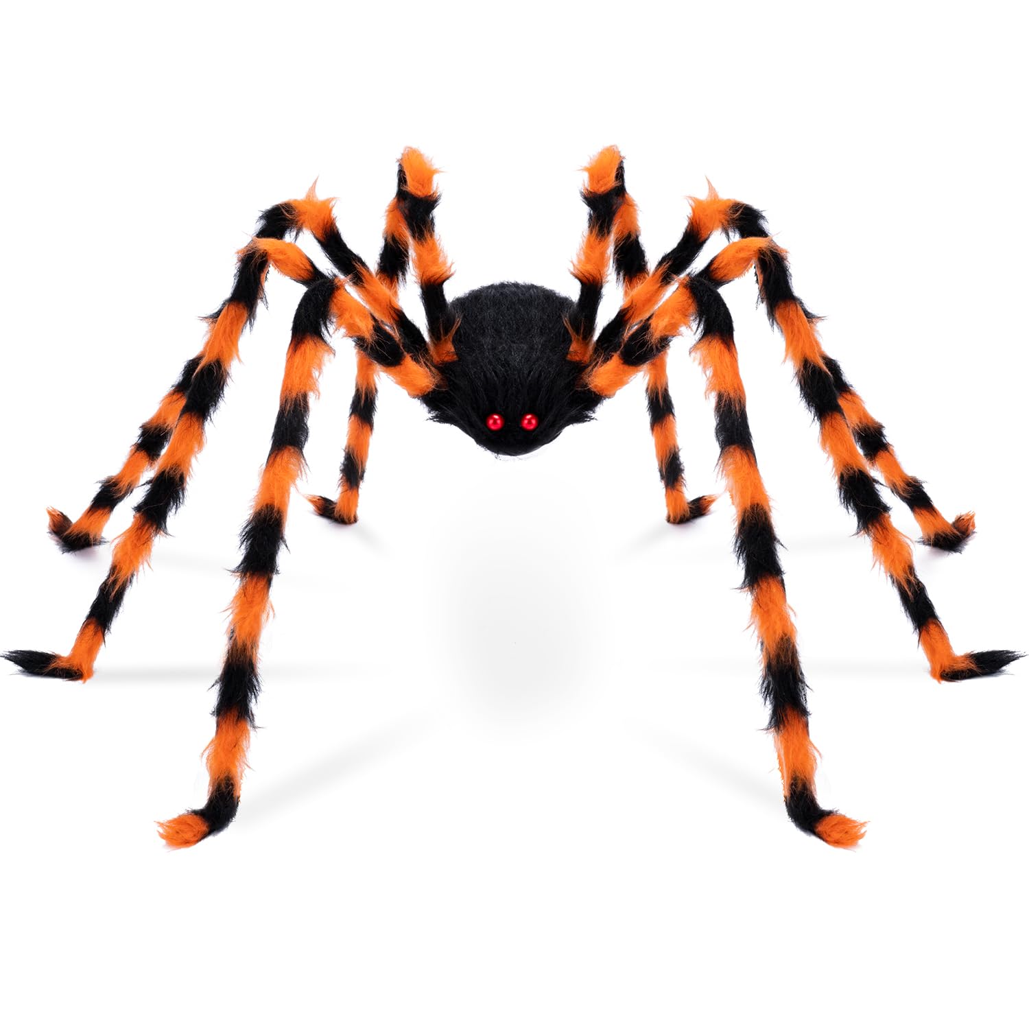benpenHalloween Decorations Outdoor Giant Spider:50'' Halloween Spiders Decor Scary Hairy Fake Props for Indoor Outdoor Scary Haunted House Spider Web Cobweb Theme Party Yard