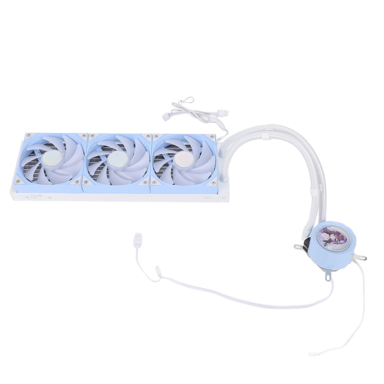 CPU Liquid Freezer 360, AIO CPU Cooler ARGB Fan, 3 * 120mm Hydraulic Bearing, PWM Control, 2500RPM Low Noise Water Cooling Fan, Ideal for 1366 2011 115X 1200 1700 AM4 AM5