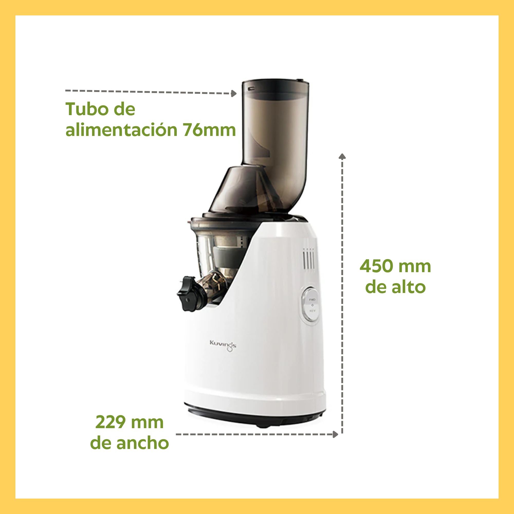 Kuvings B1700 Whole Slow Juicer - Cold Press, Quick & Easy
