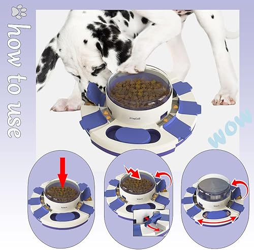 Miniatura 3 de Kubatis Juguetes de rompecabezas para perros de nivel 3 2 1, rompecabezas de alimentación lenta, juguetes de enriquecimiento interactivos para