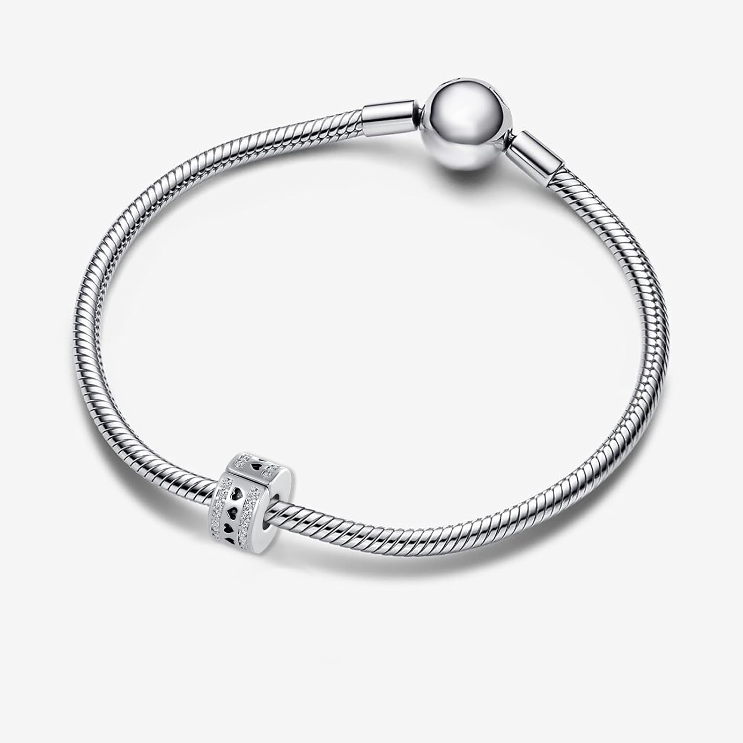 Reflexions Family Tree Clip Charm CZ Lock Stopper Bead for Pandroa Reflexions Bracelet - Image 3