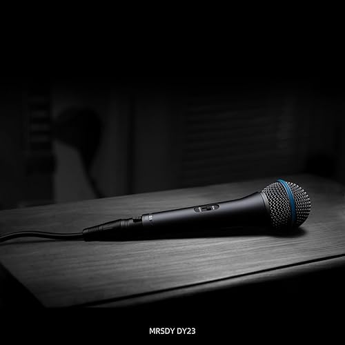 Miniatura 8 de Micrófono dinámico vocal, micrófono de mano de metal con cable para cantar, micrófono adecuado para karaoke y grabación, con interruptor de