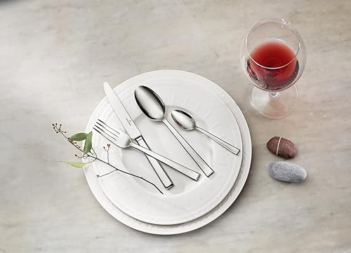 Miniatura 2 de Villeroy & Boch Victor - Juego de cubiertos de 60 piezas, servicio completo para 12, viene con contenedor de almacenamiento, hecho de acero