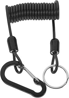 BESPORTBLE Corda Telescópica De Aço Inoxidável Fivela Suspensa Acessórios De Pesca De Corda Anti-Perda Cordão De Pesca Resistente Alicate De Pesca Cordão De Mola Cordão De Proteção De Cordão