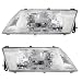 Driver and Passenger Headlights Headlamps Replacement for Nissan 26060-1M325 26010-1M325