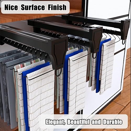 Miniatura 3 de Alise Perchero extraíble para armario, barra ajustable y resistente para ropa de armario, barra para ropa de pantalones, cajones y pantalones,