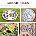 Csdtylh 1000 Pcs Mosaic Tiles, Glass Mosaic Tiles for Crafts Bulk, Stained Mosaic Glass Pieces, Mosaic Supplies for Home Decoration, Art Crafts, DIY Projects, Opaque (Square)