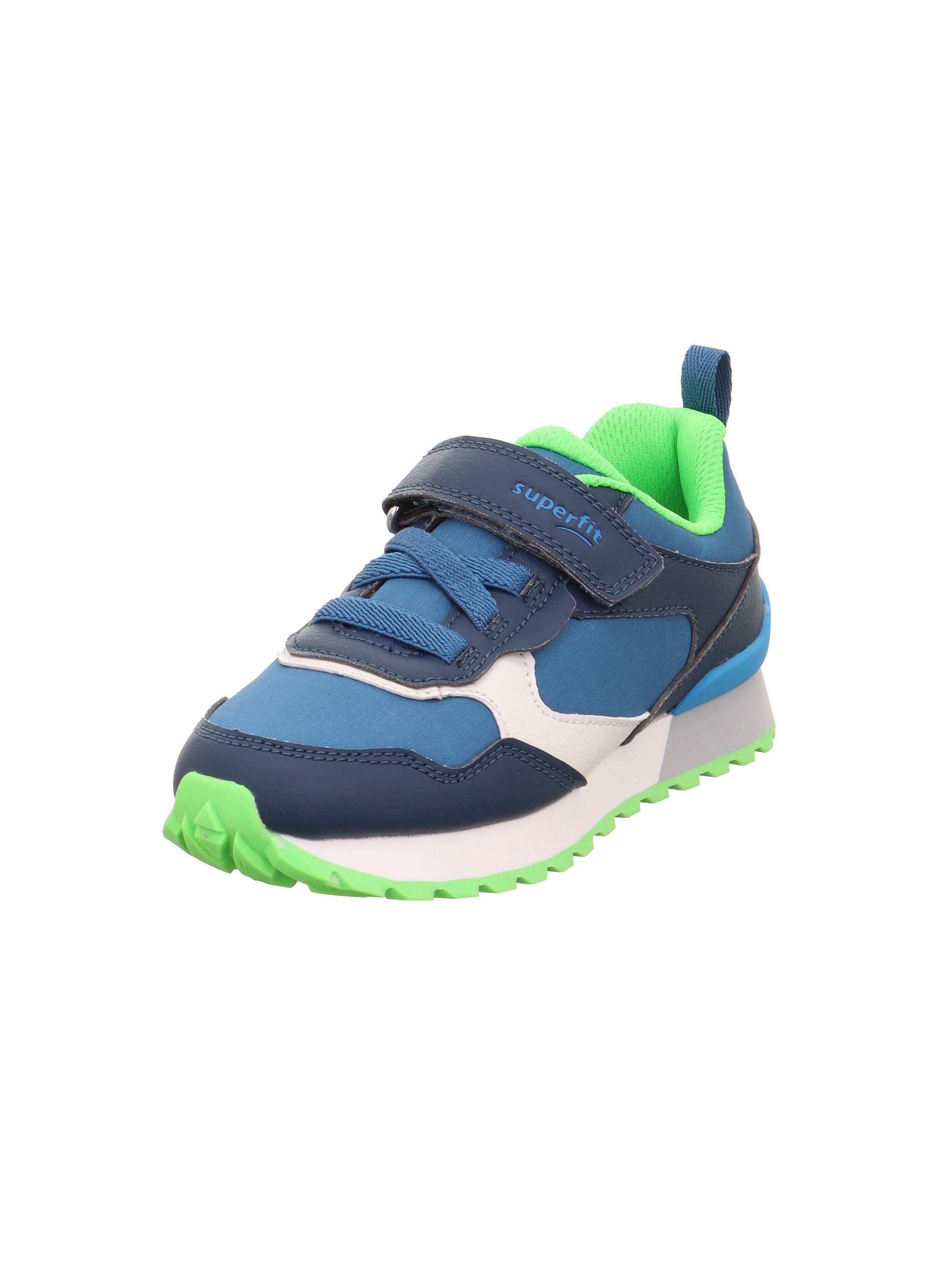 Superfit Boys' Dash Trainers, Blue Light Green 8000, 4 UK Child