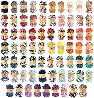 BambooMN Finger Knitting Yarn - Fun Finger Loops Yarn - 100% Polyester - 3 Skeins (Variety Pack)