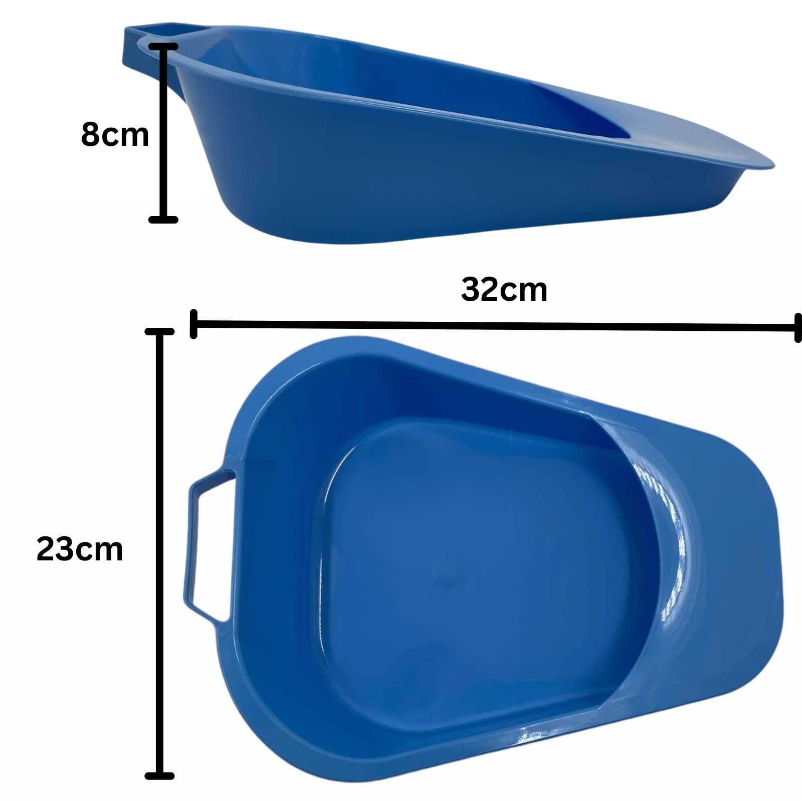 Bedpan for Men and Women, Reuseable Portable Bedpan with Handle, Ideal for Elderly Hospital Use, Home Care, and Incontinence - Image 4