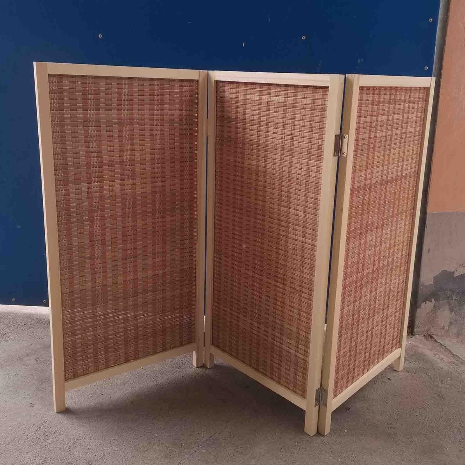 Japanese Room Divider Short 2ft 3ft 4ft 5ft 6ft, Folding Wood Office Dividers Partition Wall Freestanding, Home Hallway Doorway Entryway Privacy Screen(3 Panel,H 120cm/3.9ft)