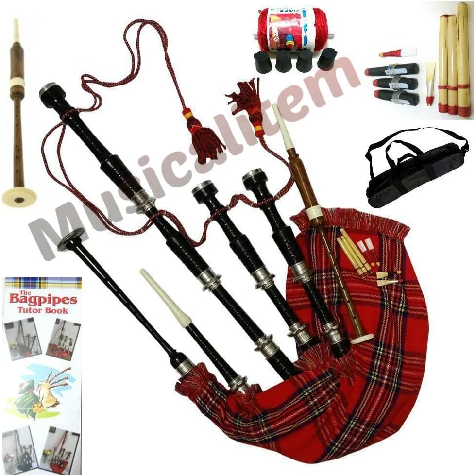 TC Bagpipes Beginner Full Set with book Learn to play bagpipe Amazon
