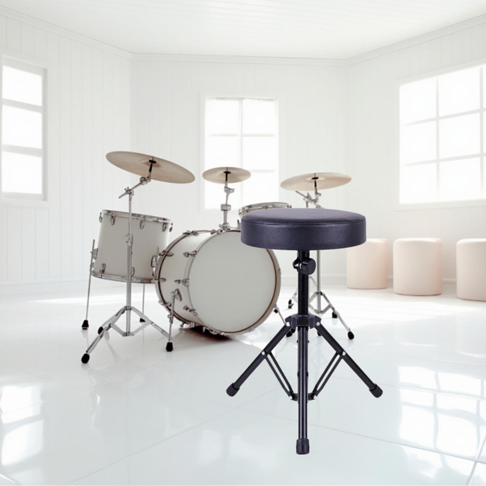 Staffa Base Per Sgabello Da Batteria - Anti-Scaduta, In Lega Di Alluminio, Per Batteristi