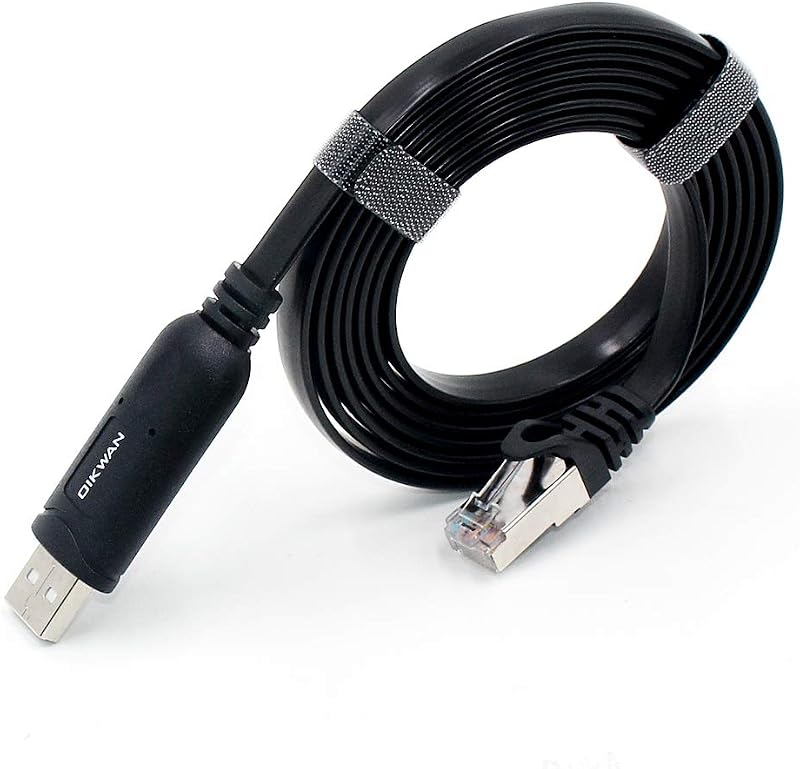 Cable de consola USB Cable serie UART Accesorio esencial de Cisco, NETGEAR, Ubiquity, LINKSYS, enrutadores/conmutadores para computadoras portátiles en Windows, Mac, Linux (negro, 6 pies)