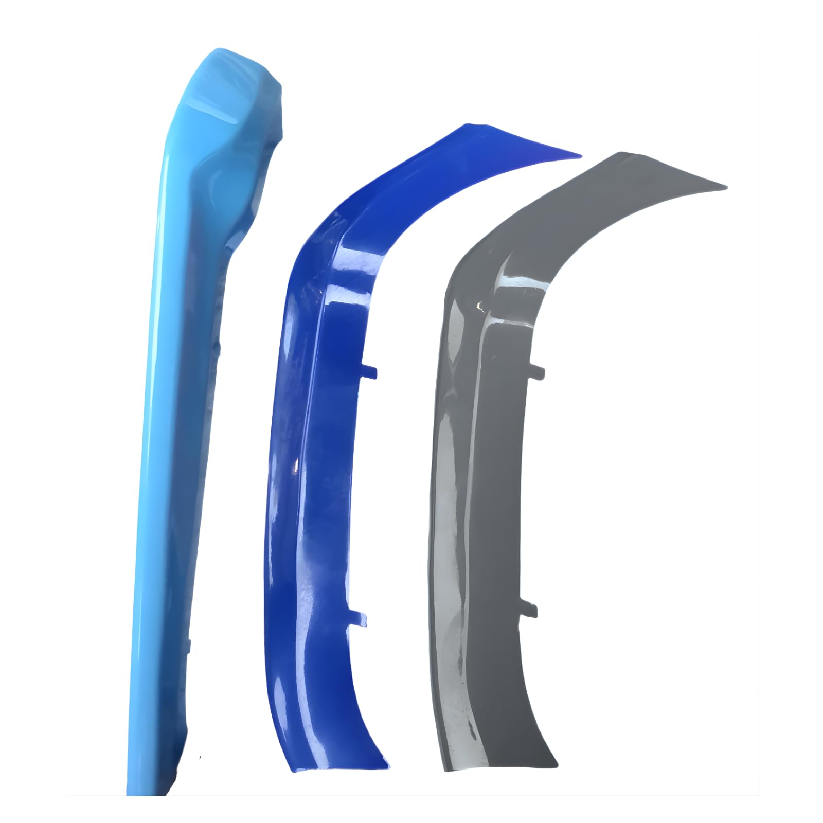 Inserti per griglia a clip compatibili con BMW Serie 1 — rifinitura decorativa per griglia a reni, set da 3 pezzi (F20/F21 2015–2019 9-raggi)