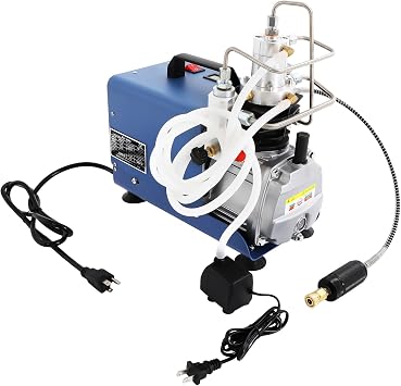 High Pressure Air Compressor 30MPA/4500PSI, 13.2GPM Air Flow Rate, 2-Stage PCP Compressor, 1.8KW Air Compressor Pump for Air Tightness Test, Pipeline Pressure Test