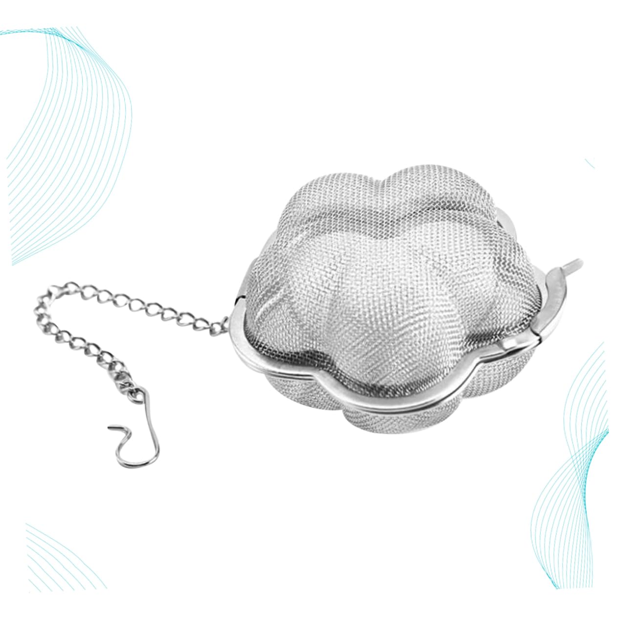 BRIGHTFUFU Tea Strainer Chain Stainless Steel Tea Infuser Ball Tea Filter Tea Strainer for Loose Leaf Tea Leaker Ball