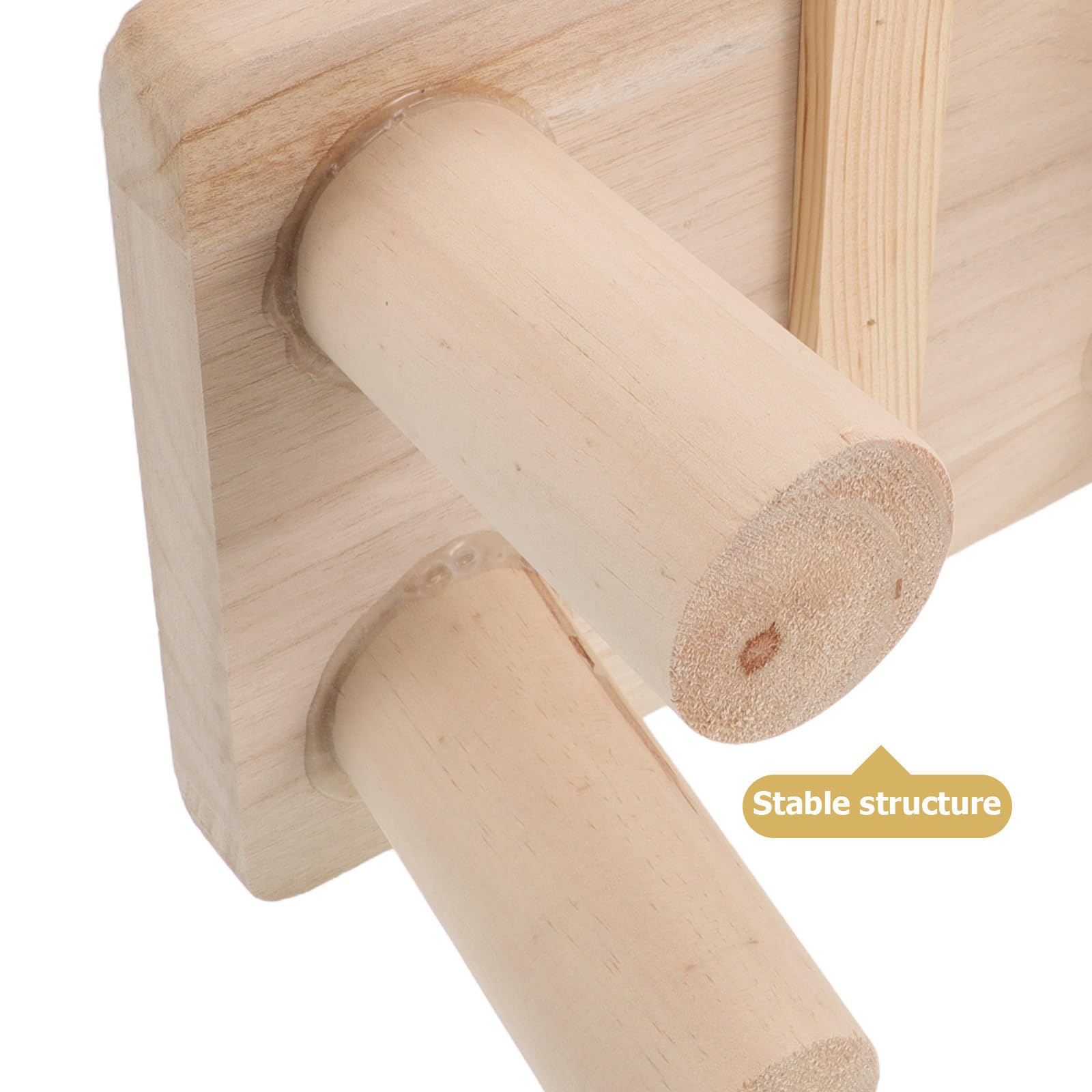 EXCEART Sgabello in Legno Vintage Rettangolare per Anziani con Superficie senza Schegge Multifunzionale per Camera e Ufficio