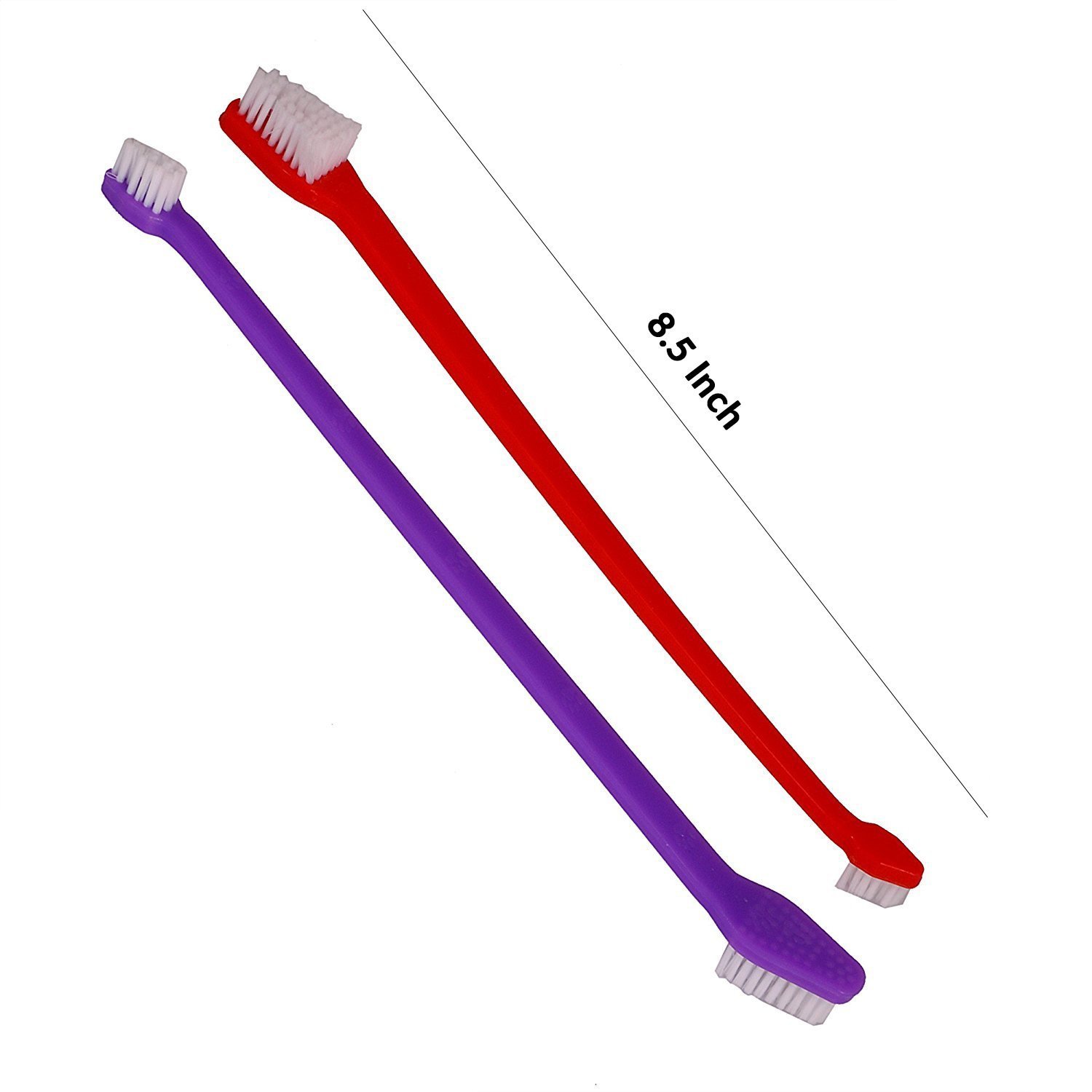 Pets Double Headed Dental Cleaning Toothbrush for Dogs Cats Puppy -Set of 2 (B07D4L42NM) Amazon Price History, Amazon Price Tracker