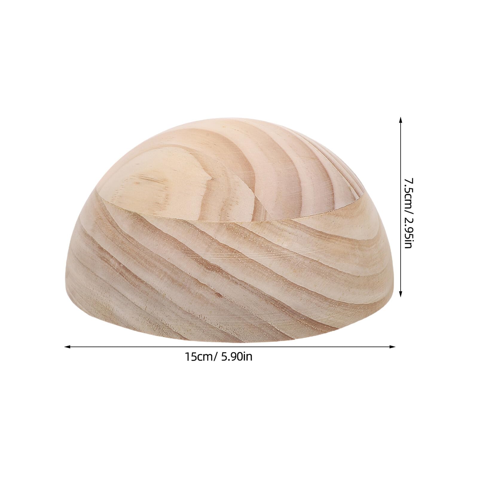 Molde de Cerámica de Madera de 15cm Diseño Geométrico Semicircular para Modelado Artístico y Herramientas de Cerámica para Bricolaje y Clases de Alfarería