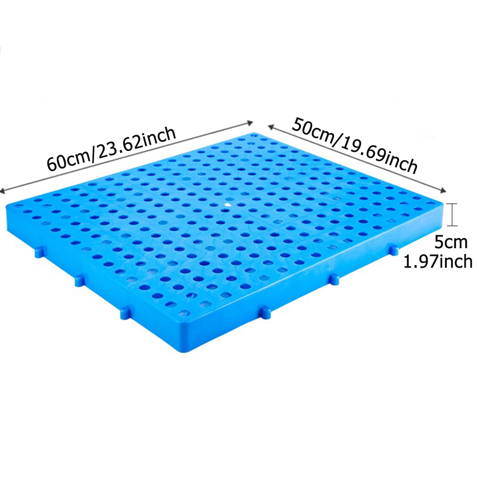 Lot de 6 palettes légères en plastique imperméable pour garage, cuisine, sous-sol